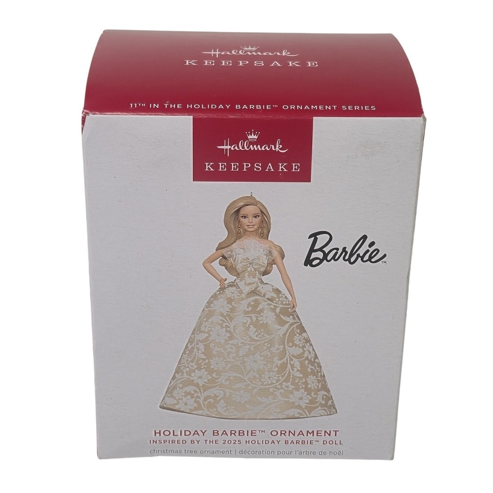 Hallmark Keepsake 2025 Holiday Barbie Ornament Simone Mariano 11th in Series NEW